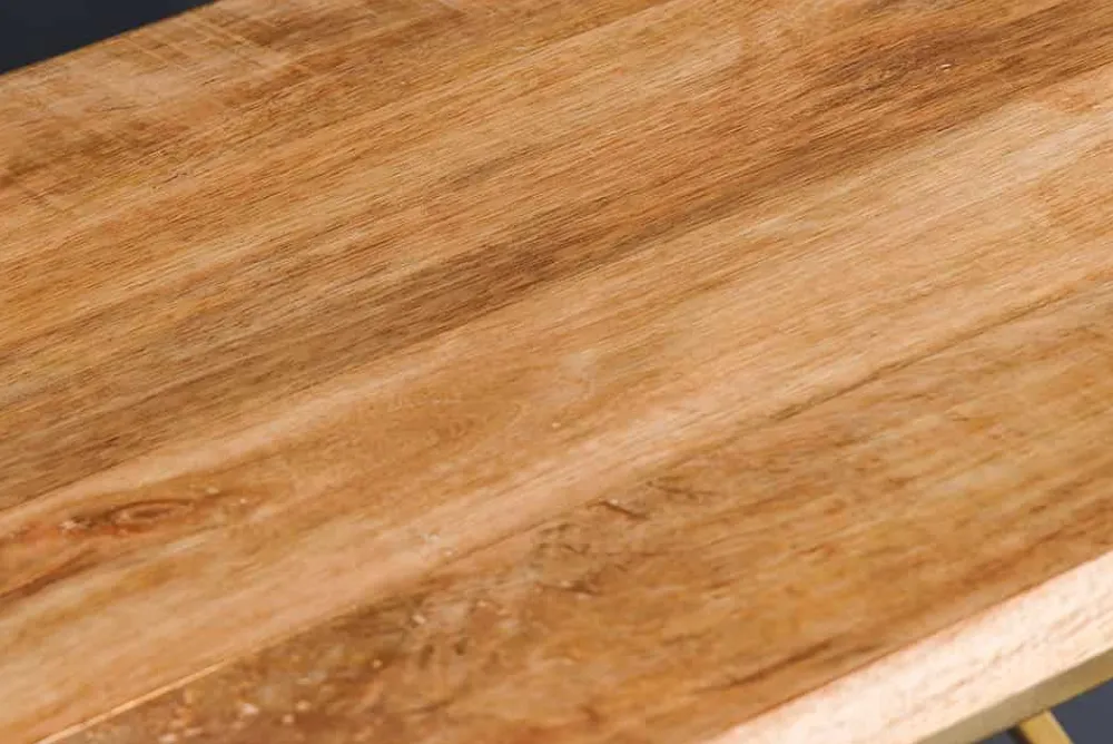 Riess-Ambiente Mehr...|Konsolentische > Abstrakter Konsolentisch DIAMOND 120cm natur messing Mangoholz Metallgestell
