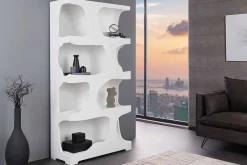 Riess-Ambiente Standregale > Abstraktes Regal ART AMBIENTE 180cm weiß Beton strukturiert Standregal
