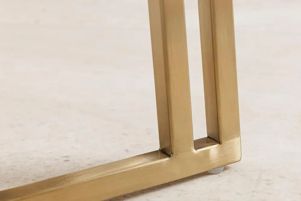 Riess-Ambiente Goldene Möbel|Stühle > Armlehnen Stuhl EXTRAVAGANCIA dunkelgrün Chenillestoff Metall brushed champagner gold