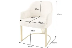 Riess-Ambiente Goldene Möbel|Stühle ><noscript><img width=