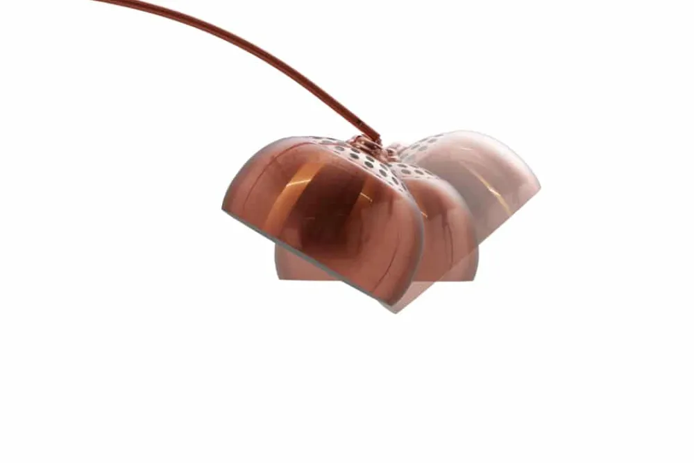 Riess-Ambiente Retro Möbel|Stehleuchten > Ausziehbare Bogenlampe LOUNGE DEAL 170-210cm kupfer Stehlampe