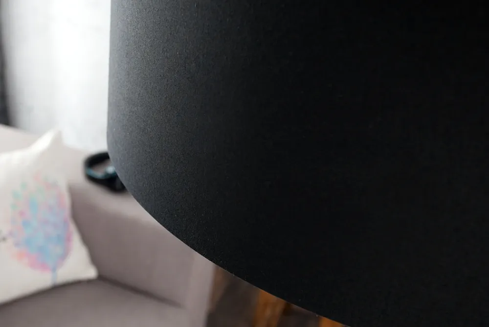 Riess-Ambiente Retro Möbel|Stehleuchten > Ausziehbare Bogenlampe LOUNGE DEAL 170-200cm schwarz Leinenschirm Stehlampe