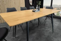 Riess-Ambiente Industrial Loft|Esstische > Ausziehbarer Esstisch APARTMENT 120-160cm natur Wildeiche schwarzes Metallgestell