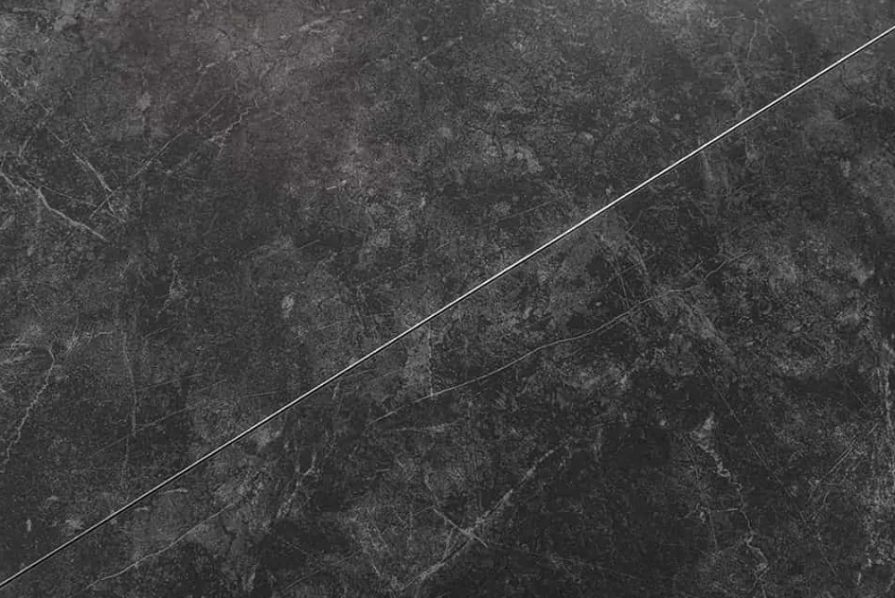 Riess-Ambiente Industrial Loft|Esstische > Ausziehbarer Esstisch ATLAS 160-200cm graphit grau Keramik schwarz Metall