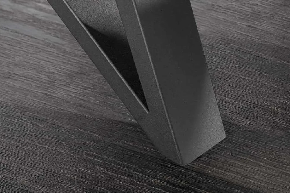 Riess-Ambiente Industrial Loft|Esstische > Ausziehbarer Esstisch ATLAS 160-200cm graphit grau Keramik schwarz Metall