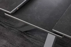 Riess-Ambiente Industrial Loft|Esstische > Ausziehbarer Esstisch ETERNITY 160-200cm graphit grau Keramik schwarz Metall
