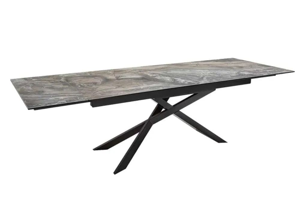 Riess-Ambiente Industrial Loft|Esstische > Ausziehbarer Esstisch EUPHORIA 180-220-260cm taupe anthrazit Keramik made in Italy