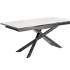 Riess-Ambiente Industrial Loft|Esstische > Ausziehbarer Esstisch EUPHORIA 180-220-260cm Marmor weiß Keramik made in Italy