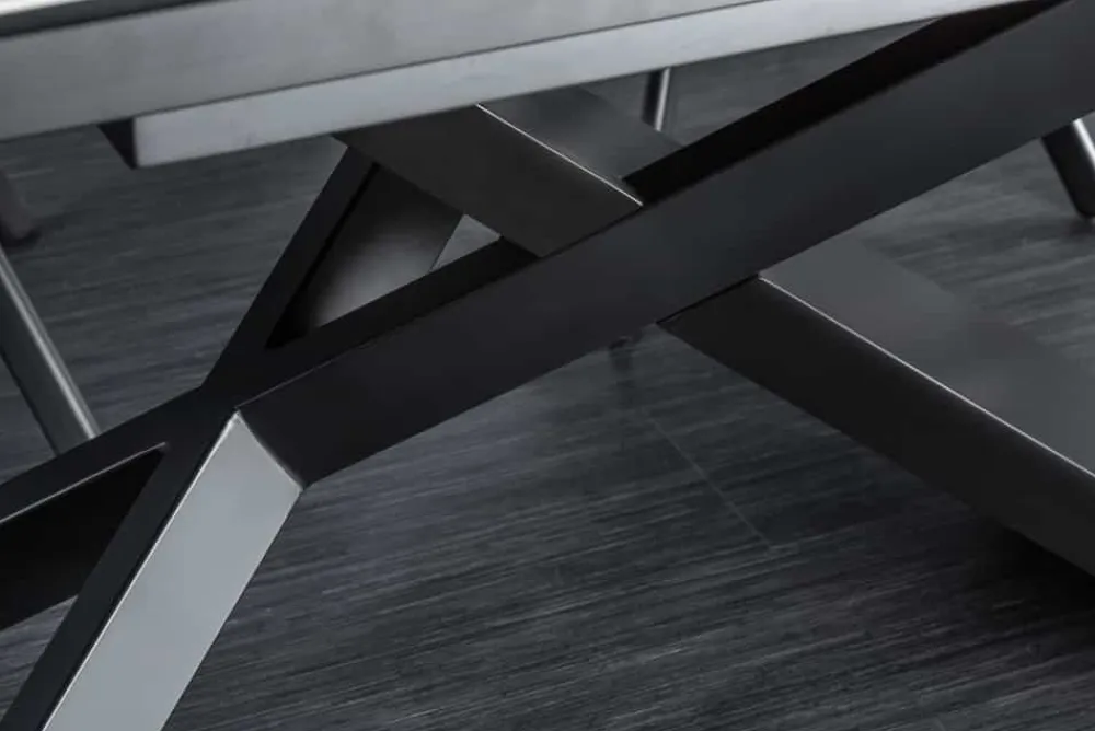Riess-Ambiente Industrial Loft|Esstische > Ausziehbarer Esstisch EUPHORIA 180-220-260cm Marmor weiß Keramik made in Italy