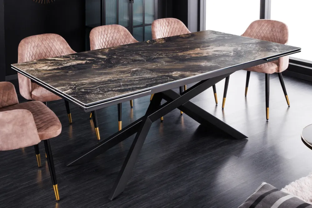 Riess-Ambiente Industrial Loft|Esstische > Ausziehbarer Esstisch EUPHORIA 180-220-260cm taupe Keramik made in Italy