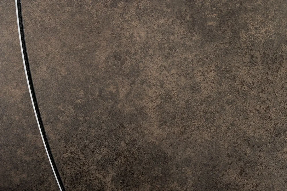 Riess-Ambiente Industrial Loft|Esstische > Ausziehbarer Esstisch INCEPTION 130-190cm rost oval Keramik bronze Gestell