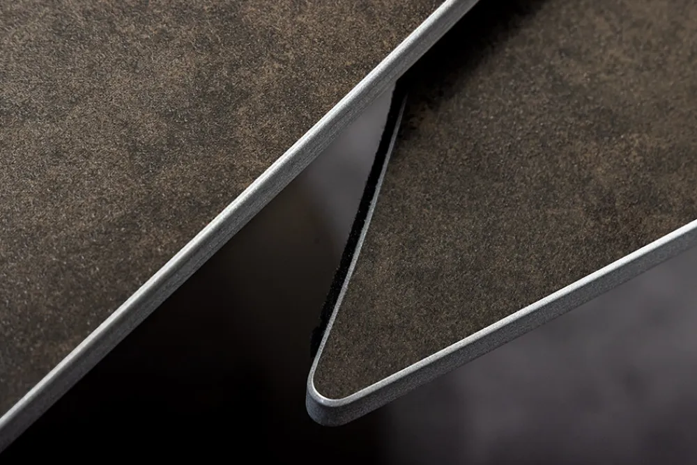 Riess-Ambiente Industrial Loft|Esstische > Ausziehbarer Esstisch INCEPTION 130-190cm rost oval Keramik bronze Gestell