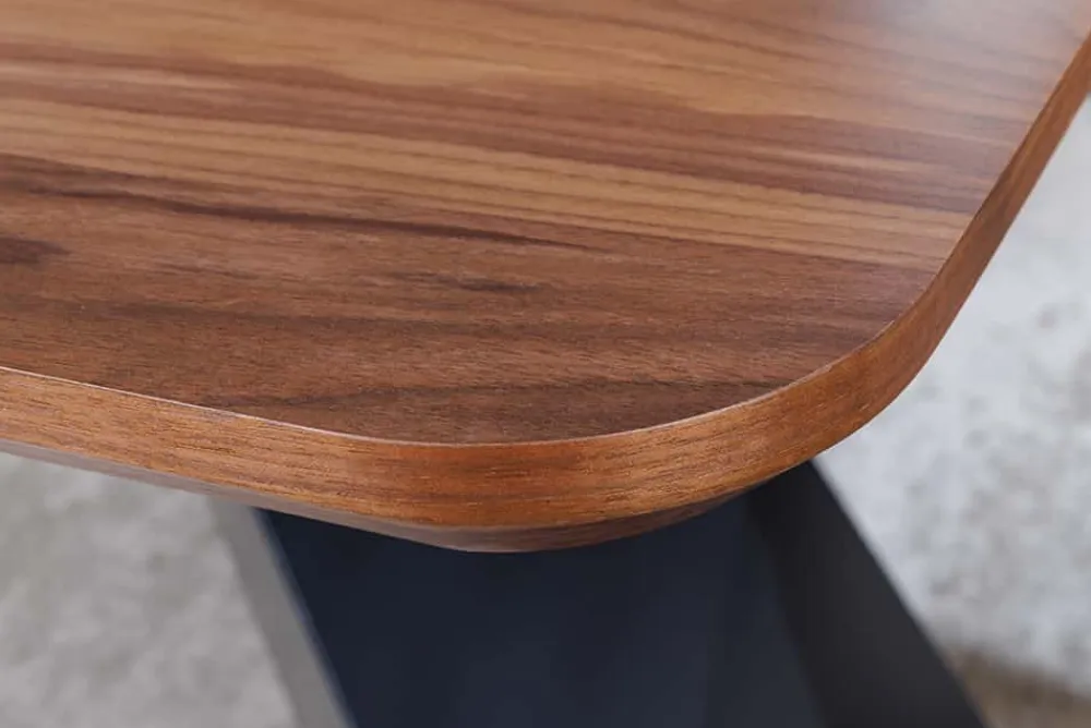 Riess-Ambiente Industrial Loft|Esstische > Ausziehbarer Esstisch PRESTIGE 180-240cm natur Walnussholz schwarzes Metallgestell