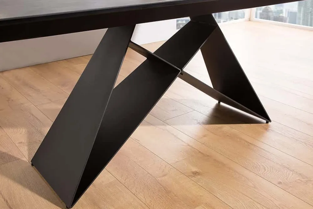 Riess-Ambiente Industrial Loft|Esstische > Ausziehbarer Esstisch PROMETHEUS 180-220-260cm Lava Keramik made in Italy