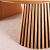 Riess-Ambiente Skandinavisch|Esstische > Ausziehbarer Esstisch VALHALLA WOOD 120-160-200cm natur Eichenholz oval Säulenfuß