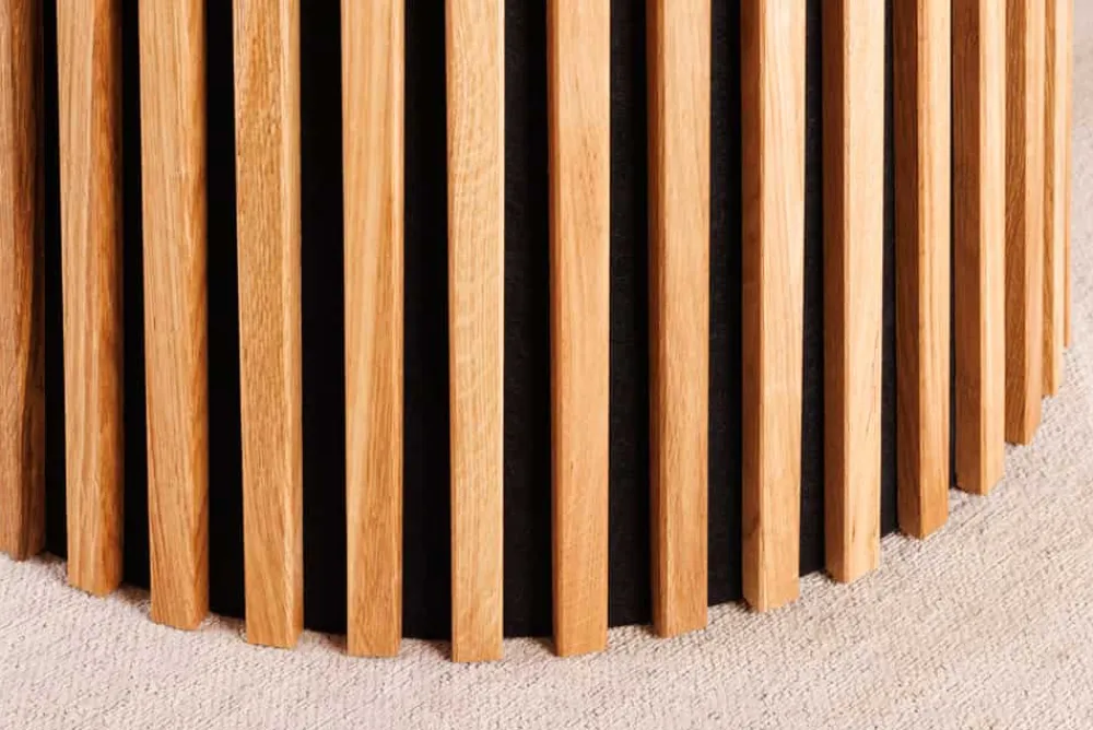 Riess-Ambiente Skandinavisch|Esstische > Ausziehbarer Esstisch VALHALLA WOOD 120-160-200cm natur Eichenholz oval Säulenfuß