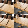 Riess-Ambiente Mehr...|Massivholzesstische > Ausziehbarer Esstisch WOOD SCULPTURE 160-240cm natur Pinie Massivholz recycelt