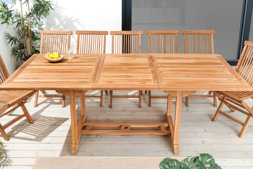 Riess-Ambiente Mehr...|Massivholz Gartenmöbel > Ausziehbarer Gartentisch EMPIRE TEAK 170-230cm natur Teakholz massiv wetterfest