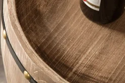 Riess-Ambiente Weinregale|Barschränke > Authentisches Weinregal BODEGA 80cm natur Pinie Weinfass Shabby Chic
