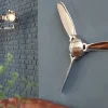 Riess-Ambiente Wanddekoration|Industrial Loft > Authentische Wanddekoration SCREW III 90cm silber Flugzeug Propeller