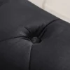 Riess-Ambiente Samt Möbel|3-Sitzer Sofa > Barock Sofa CHESTERFIELD 205cm schwarz Samt Federkern Knopfheftung 3-Sitzer Couch