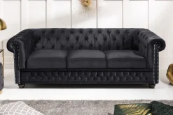 Riess-Ambiente Samt Möbel|3-Sitzer Sofa ><noscript><img width=