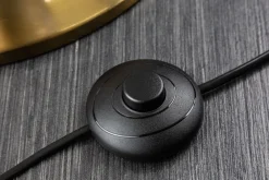 Riess-Ambiente Goldene Möbel|Stehleuchten > Barock Stehlampe LUCIE 160cm schwarz gold gebürstet Stehleuchte