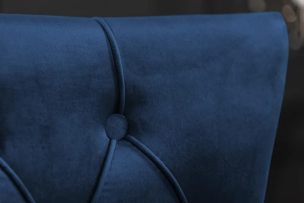 Riess-Ambiente Stühle|Samt Möbel > Barock Stuhl CASTLE DELUXE royalblau Samt Löwenkopf Chesterfield Design Esszimmerstuhl Nieten