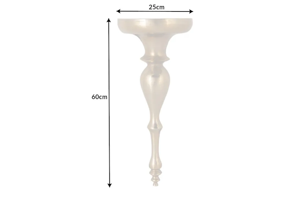 Riess-Ambiente Goldene Möbel|Wanddekoration > Barock Wandkonsole SCALA 60cm gold Metall Wandregal handmade Wanddekoration