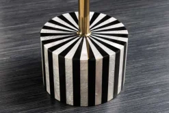 Riess-Ambiente Beistelltische > Beistelltisch HARMONY NATURE 55cm schwarz weiß Mosaik rund Kunsthandwerk