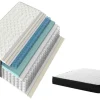 Riess-Ambiente Matratzen & Topper > Bequeme Matratze mit Topper CLOUD FLEX 160x200cm dunkelgrau Tonnentaschenfederkern 9-Zonen