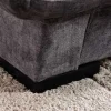 Riess-Ambiente Polsterbetten|Samt Möbel > Bett SWING 180x200cm grau Vogue Seiden Samtstoff