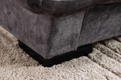Riess-Ambiente Polsterbetten|Samt Möbel > Bett SWING 180x200cm grau Vogue Seiden Samtstoff