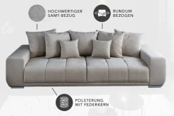 Riess-Ambiente Xxl Sofa|Samt Möbel ><noscript><img width=
