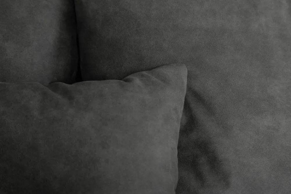 Riess-Ambiente Xxl Sofa > Big Sofa ELEGANCIA 285cm grau Microfaser XXL Couch inkl. Kissen Federkern