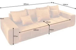 Riess-Ambiente Xxl Sofa|Samt Möbel ><noscript><img width=
