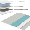 Riess-Ambiente Boxbetten|Samt Möbel > Boxbett PARIS 180x200cm grau Samt mit Stauraum inkl. Matratze und Topper