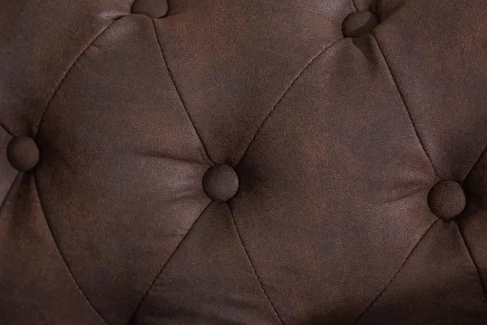 Riess-Ambiente Sessel > Chesterfield Sessel 110cm vintage braun mit Knopfheftung und Federkern