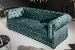 Riess-Ambiente Samt Möbel|3-Sitzer Sofa ><noscript><img width=