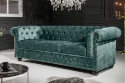 Riess-Ambiente Samt Möbel|3-Sitzer Sofa ><noscript><img width=