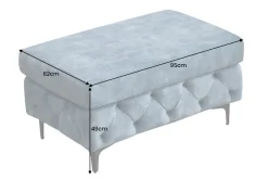 Riess-Ambiente Sitzhocker|Samt Möbel ><noscript><img width=