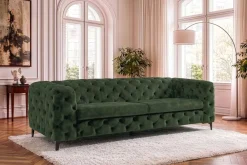 Riess-Ambiente Samt Möbel|3-Sitzer Sofa ><noscript><img width=
