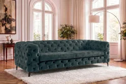 Riess-Ambiente Samt Möbel|3-Sitzer Sofa ><noscript><img width=