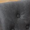 Riess-Ambiente Stühle > Chesterfield Stuhl CASTLE schwarz Kunstleder Gummiholz Ziernieten
