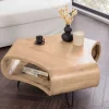 Riess-Ambiente Mehr...|Couchtische > Couchtisch ORGANIC LIVING 90cm natur cream finish Mangoholz mit Hairpin Legs