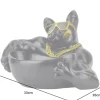 Riess-Ambiente Dekoration|Schalen > Deko-Figur BULLDOG 35cm schwarz handmade Schale mit Ablagefach