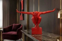 Riess-Ambiente Dekoration > Deko-Figur HIGH DIVER 50cm rot handmade Athleten-Skulptur
