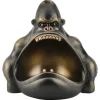 Riess-Ambiente Dekoration|Schalen > Deko-Figur KING APE 25cm bronze mit Ablagefach handmade Schale