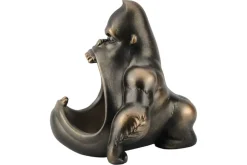 Riess-Ambiente Dekoration|Schalen > Deko-Figur KING APE 25cm bronze mit Ablagefach handmade Schale