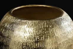 Riess-Ambiente Dekoration|Goldene Möbel > Dekorative Dose WILDLIFE BIRD 30cm gold antik rund Metall